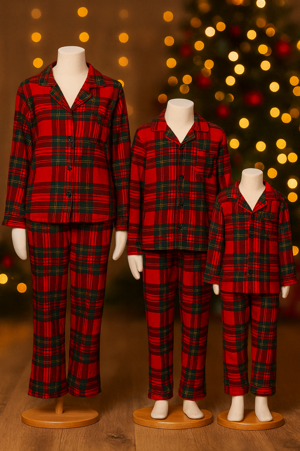 Pizhame Familjare Tartan – Koleksioni Christmas